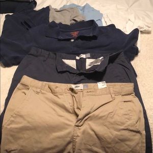 Boys school uniforms.